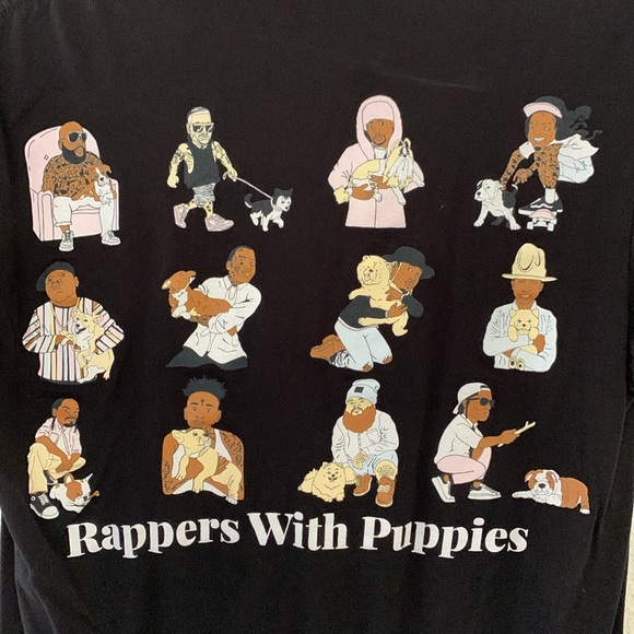 Rappers with puppies T-shirt - Picture 2 of 2